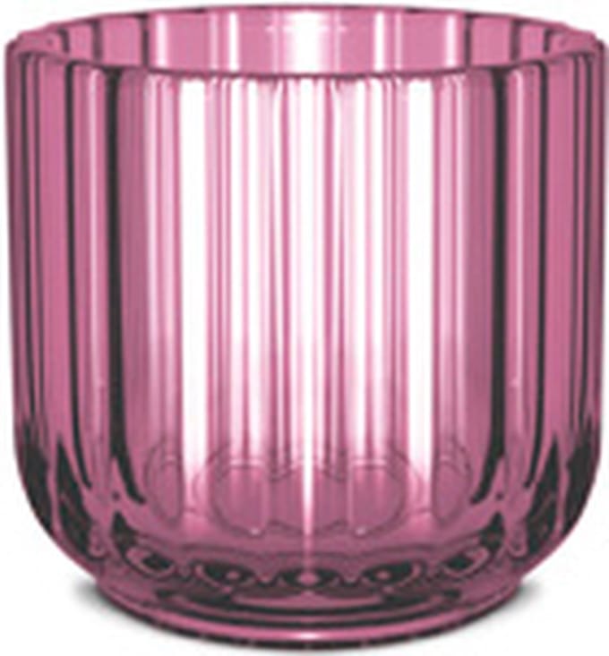 Lyngby Waxinelichthouder paars 6.5cm