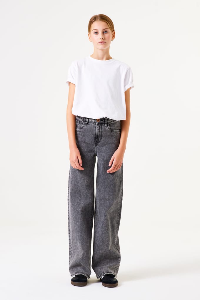 GARCIA Annemay Meisjes Wide Fit Jeans Grijs