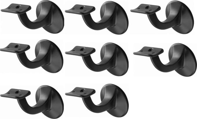 Hermeta Leuninghouder - 3506-70 - Zwart - Holzadel - 8 stuks