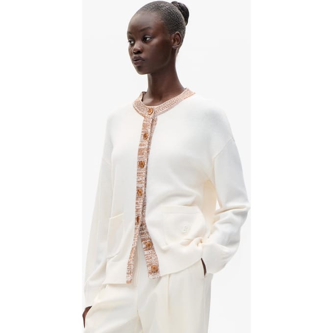Baum und Pferdgarten Cindie Cardigan White Nuthatch Taglia: M | Maglie a manica lunga Outlet | Donna | Bianco