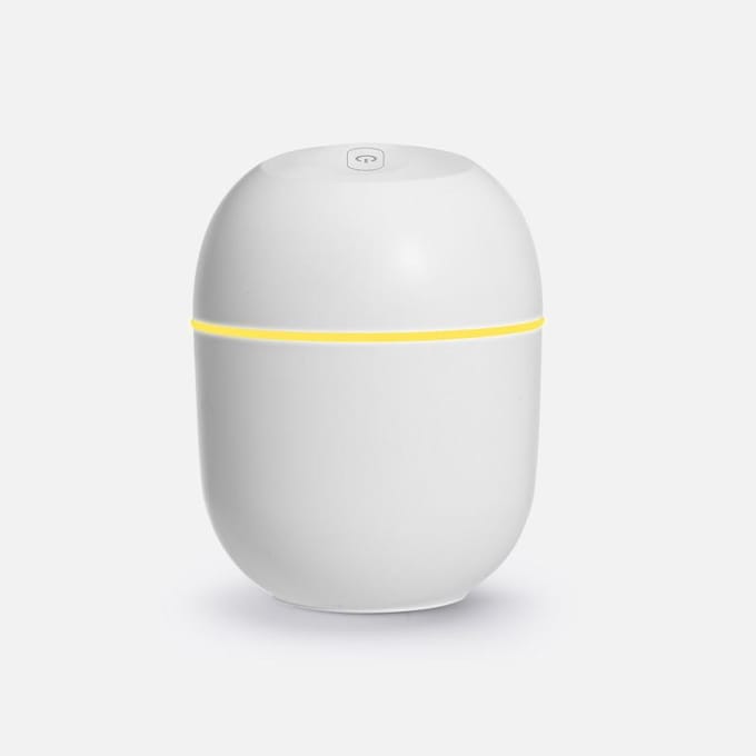 Ultrasone luchtbevochtiger Mini draagbare etherische olie aromatherapie diffuser voor thuiskantoor auto 220 ml wit