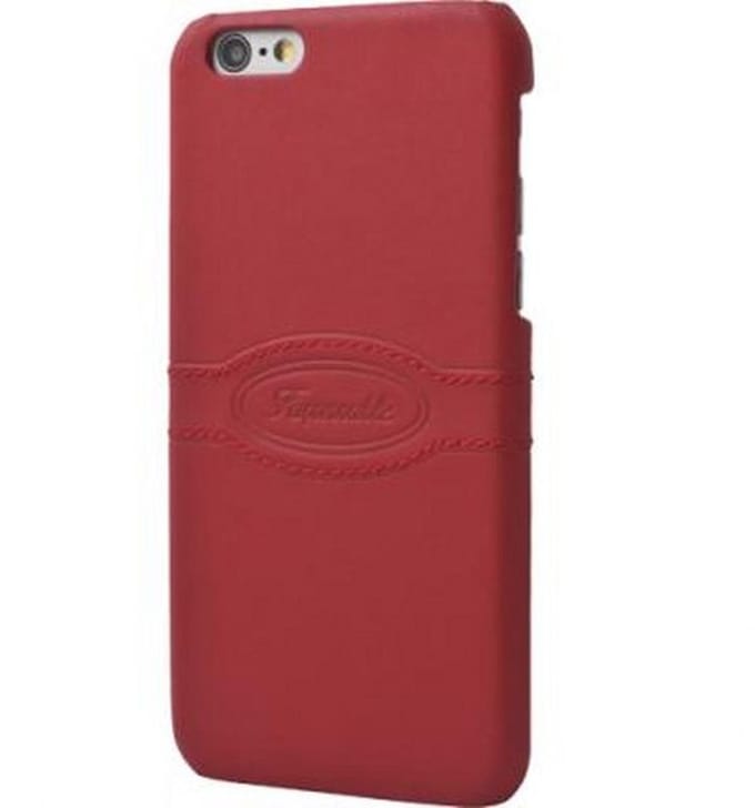 Façonnable, Hoesje geschikt voor iPhone 6 / 6S - Strak & Elegant met Reliëf Logo, Rood