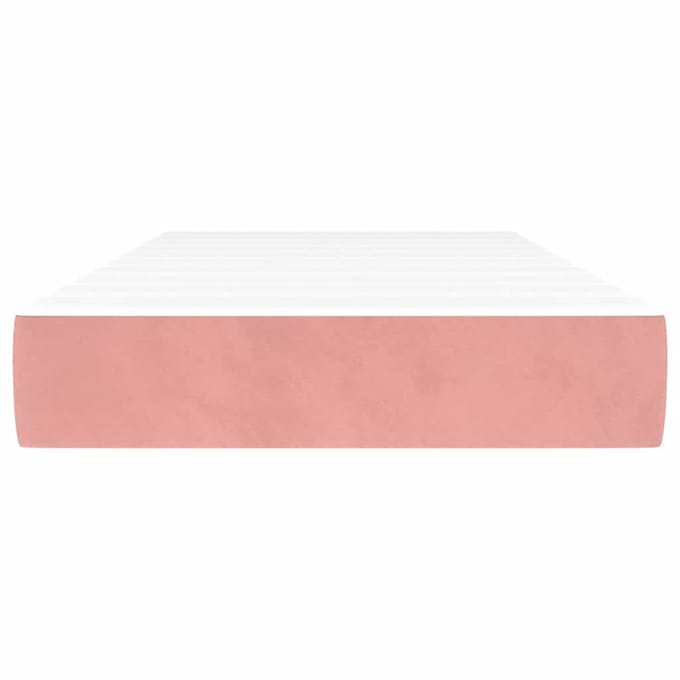 vidaXL - Pocketveringmatras - 90 - x - 220 - x - 20 - cm - Roze