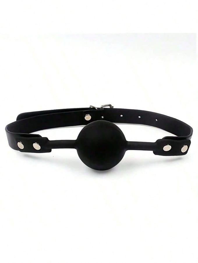 Oneay Siliconen gag – Verstelbaar SM en BDSM accessoire voor bondage spel – Zwart