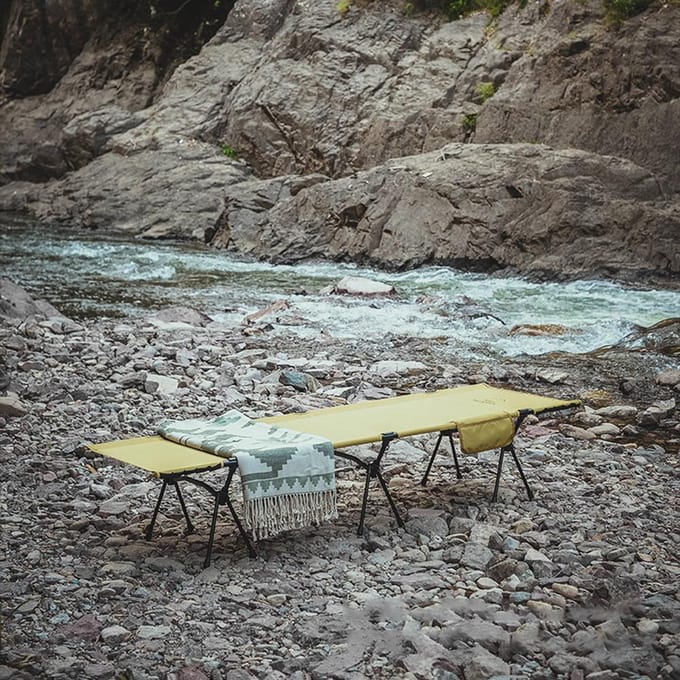 Lit de Camping pliant avec rallonges de jambes, lit de couchage Portable pour Camping et randonnée noir