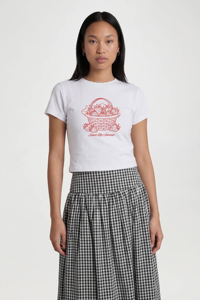 boohoo Dames Gingham Poplin Maxi Rok | Zwart | Maat: 36