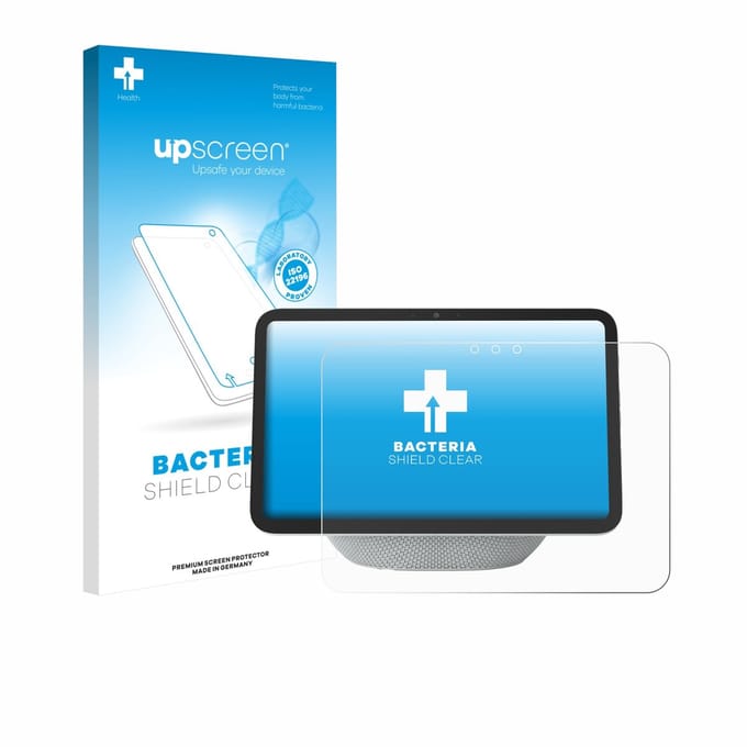upscreen - Screenprotector voor Amazon Echo Show 8 2025 (4. Gen.) - Folie Beschermfolie transparant antibacterieel