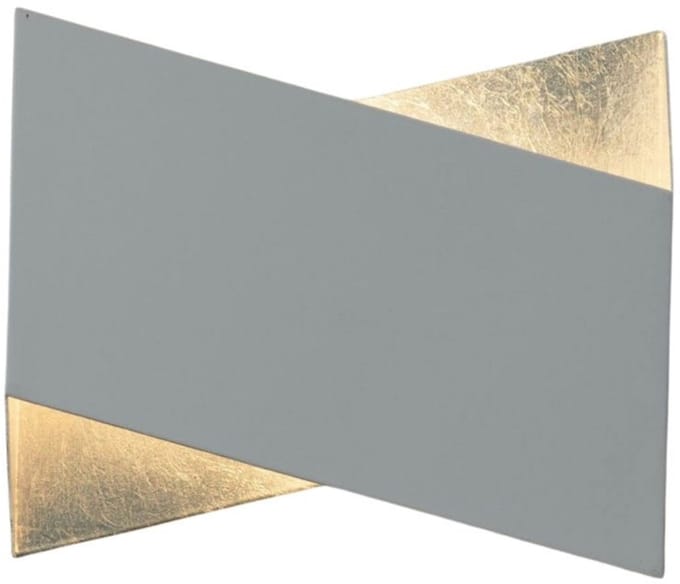 Kosilum - Mykos - Wandlamp - Wit/Zilver - Metaal