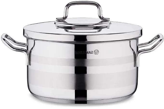 Korkmaz Astra 2 Casserole Kookpan – RVS – 20x11.5 cm – 3.3 Liter