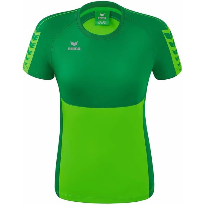 Erima Six Wings T-Shirt Dames - Smaragd / Green | Maat: 42