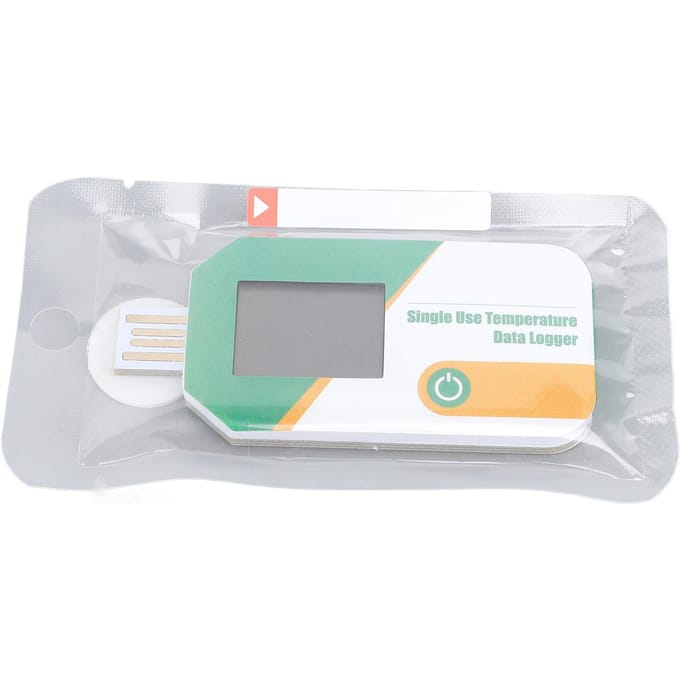 USB Temperatuur Datalogger Recorder met PDF CSV Rapporten 32000 Punten Hoge Nauwkeurigheid Eenmalig Gebruik gray