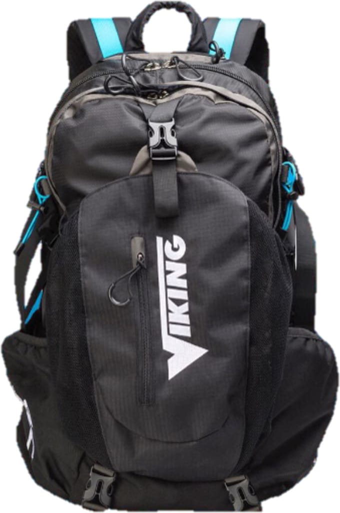 Viking Rugtas 40 liter (Zwart / Wit)