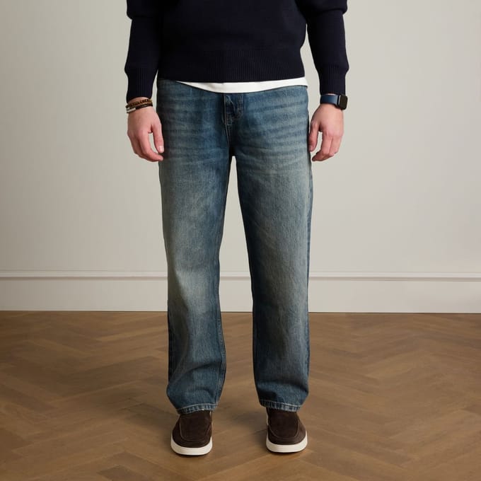 Manfield - Heren - Bruine suède loafers - Maat 46