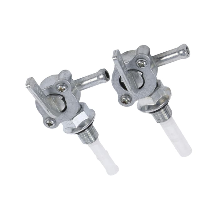 2 stuks motorfiets ATV Benzine Brandstoftank Schakelaar Klep wit