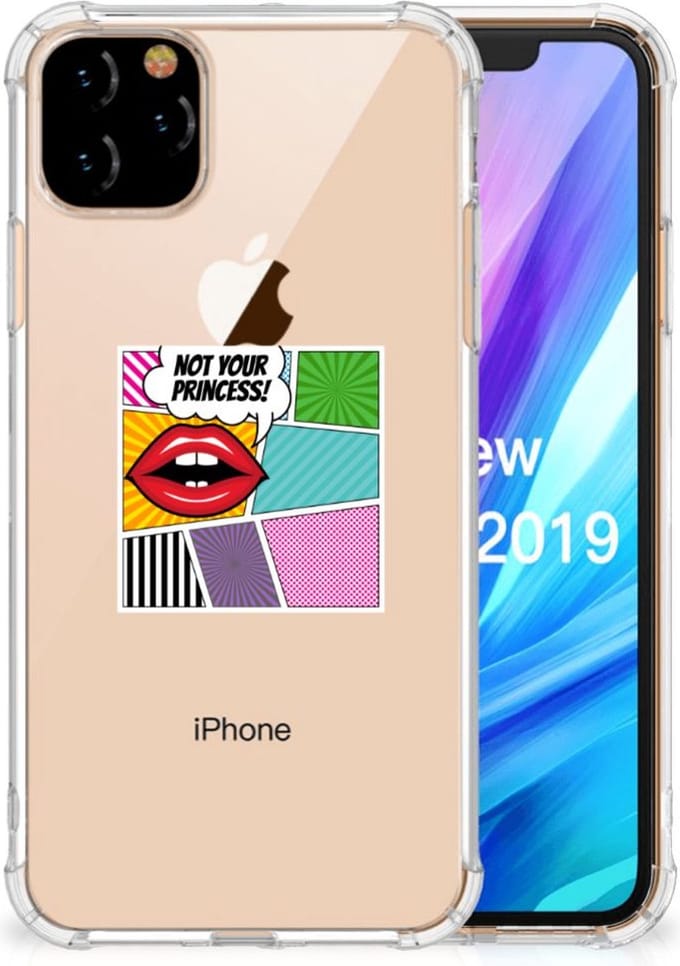 Apple iPhone 11 Pro Max Anti Shock Bumper Case Popart Princess