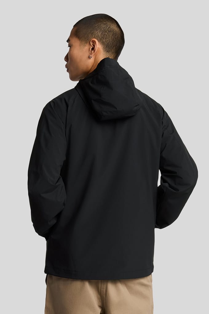 Lyle & Scott Hooded Shell Jacket Jet Black Taglia: L | Trench Outlet | Uomo | Nero