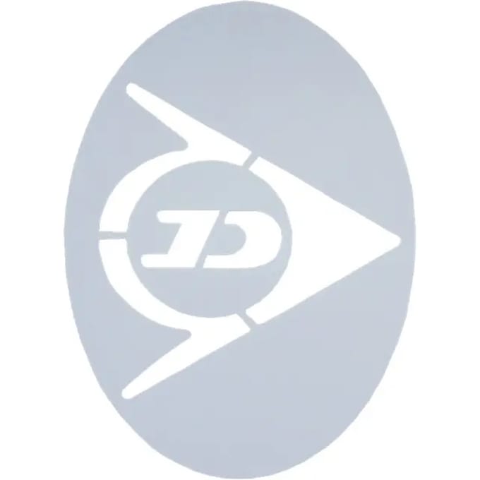 Logo Dunlop D TAC Tennis Flying D String Stencil WHT 1PC
