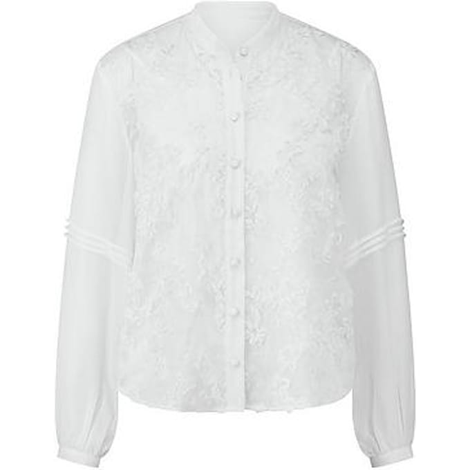Blouse lange mouwen Van St. Emile wit