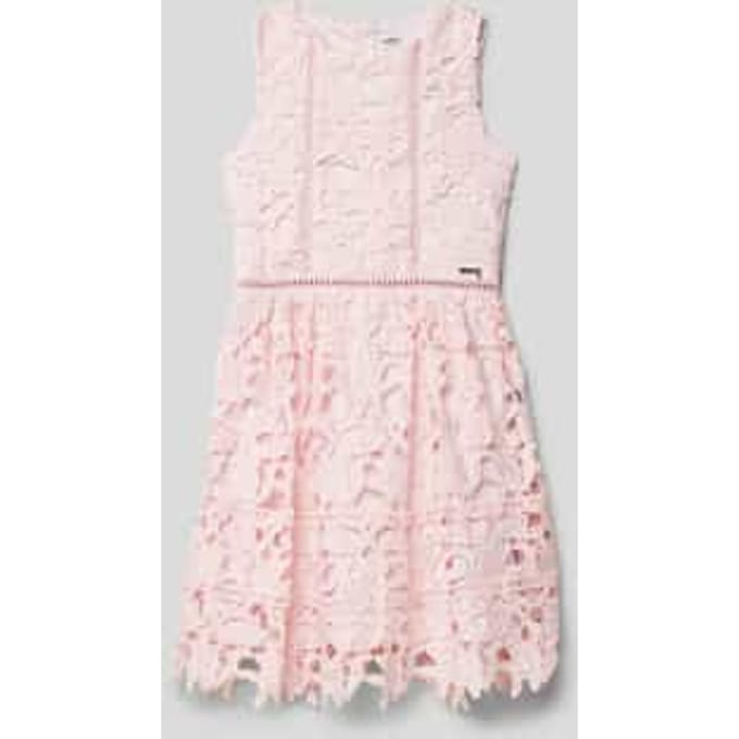 Jurk met effen design en mouwloos model