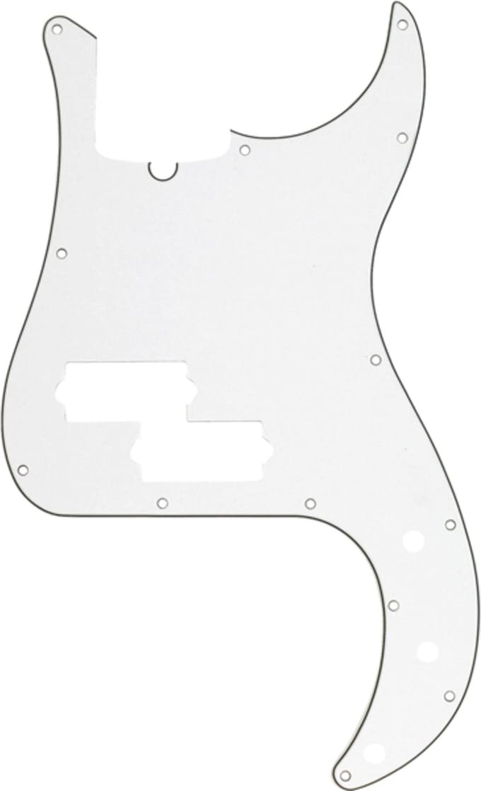 Fender Pickguard standaard P bas Parchment 3-Ply - Pickguard voor basgitaar