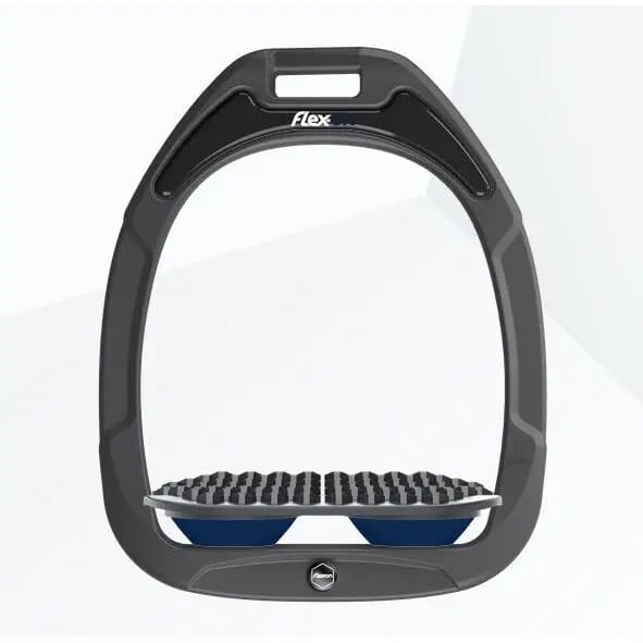 Endurance stijgbeugels Antraciet/Grijs/Marine Flex-On Green Composite