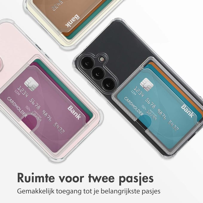 imoshion Softcase Backcover met pasjeshouder voor de Samsung Galaxy S24 - Transparant