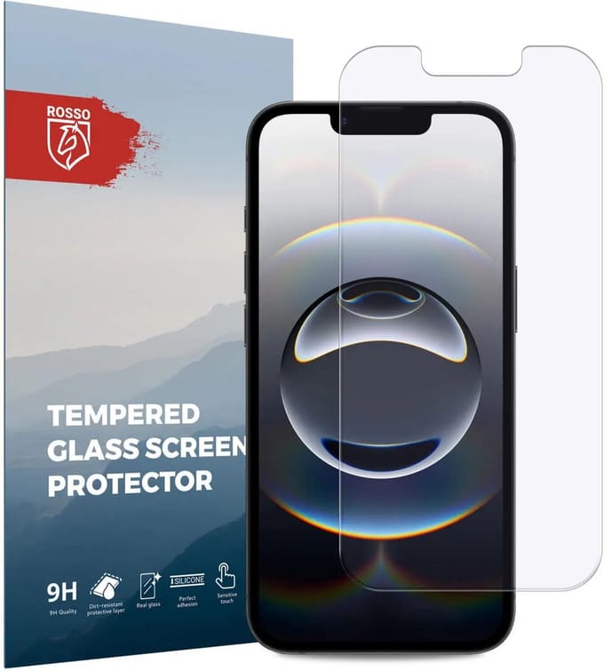 Rosso Screen Protector Geschikt voor Apple iPhone 17e / 16e | 9H Tempered Glass | Glasplaatje | Beschermlaag | Beschermglas | 9H Hardheid