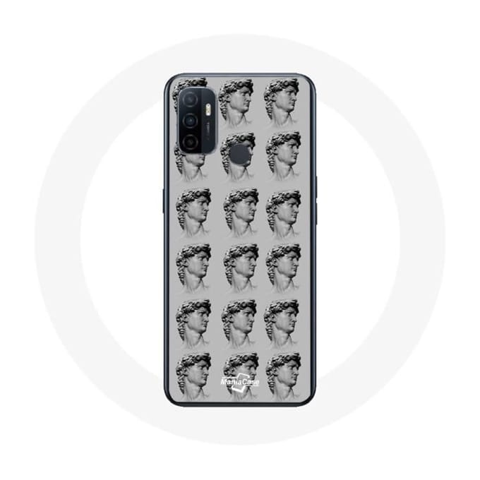 Coque - Oppo - A53 - Souple - Statue - Gris gris