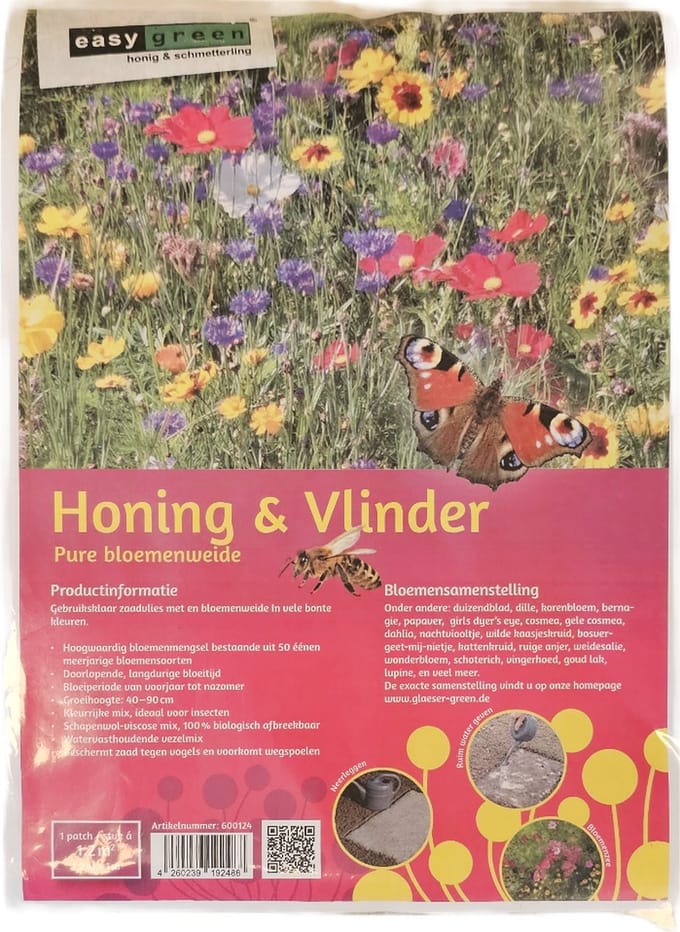 Easygreen honing & vlinder - puur bloemenweideveld 1,2m²