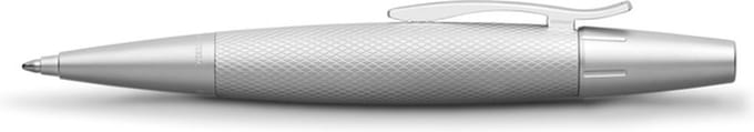 Faber-Castell balpen - E-motion - Pure silver - B - FC-148676