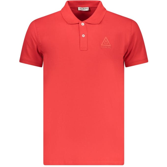Ijsberg Driehoek Logo Rode Polo Shirt