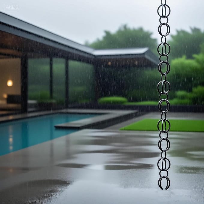Regenketting - Waterafvoer decoratie - Buiten decoreren - Aluminiumlegering - Verstelbare lengte - Metaal