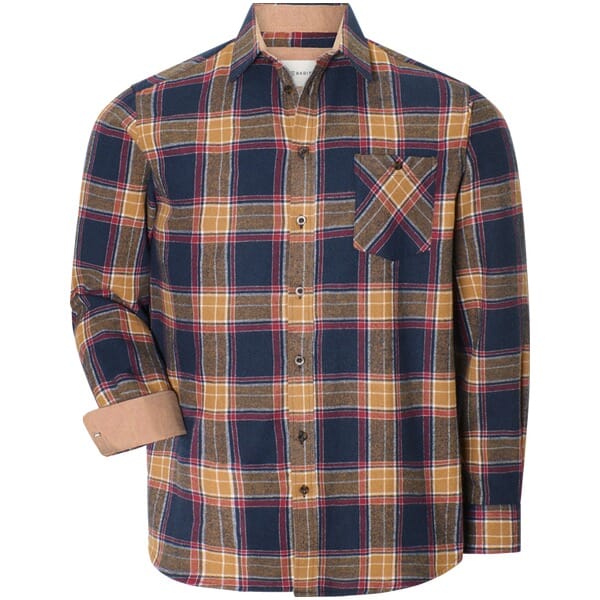 Babista herren Overhemd - 47/48 - donkerblauw - Plus Size