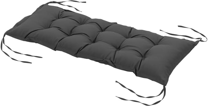 Outsunny-Sitzkissen-Polyester, Schaumstoff-100L x 40B x 10H cm-Dunkelgrau