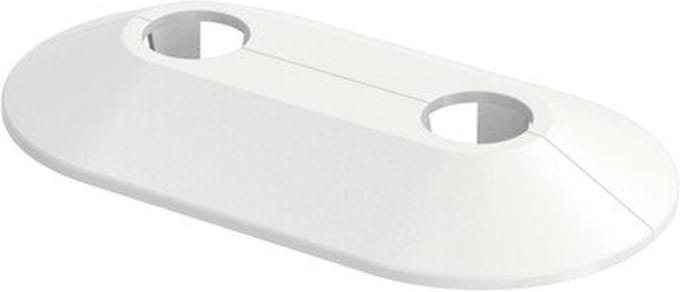 Flamco RVD CV-buisrozet dubbel 2x16mm - 1 stuk - wit