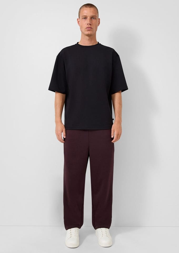 Zachte joggingbroek met ruime pasvorm QS