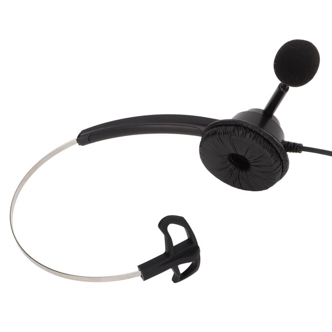 H360-3.5VA Enkelzijdige Headset Zwart Ruisonderdrukking Volumeaanpassing Bedrade Mono Headset voor