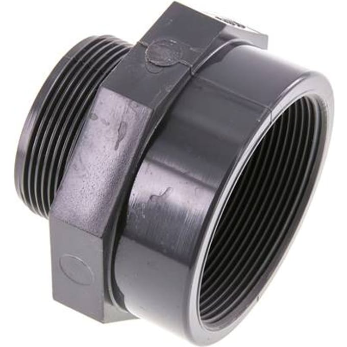 Verloopstuk G2'' Buitendraad X Rp2 1/2'' Binnendraad PVC-U 16bar En 1452-3