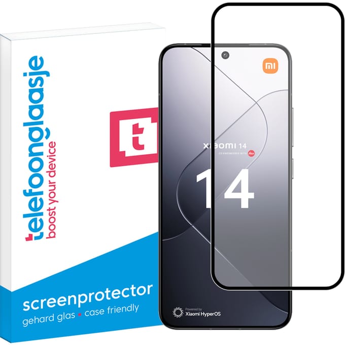 Xiaomi 14 screenprotector Edge to Edge