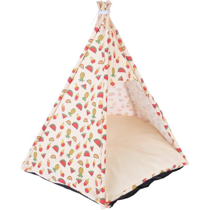 TIAKI dierengrot tropische tipi ca. Ø65x75cm kat hond