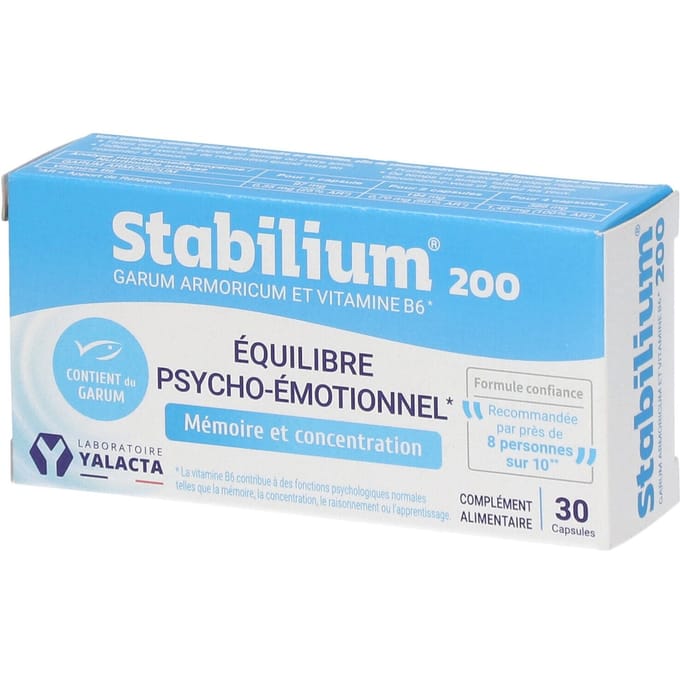 Laboratoire Yalacta Stabilium 200 Psycho-Emotioneel Evenwicht 30 Capsules