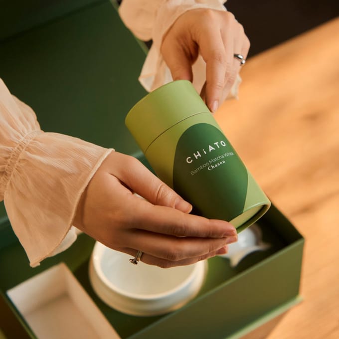 Matcha theeset CHiATO Zen Pure White – Wit