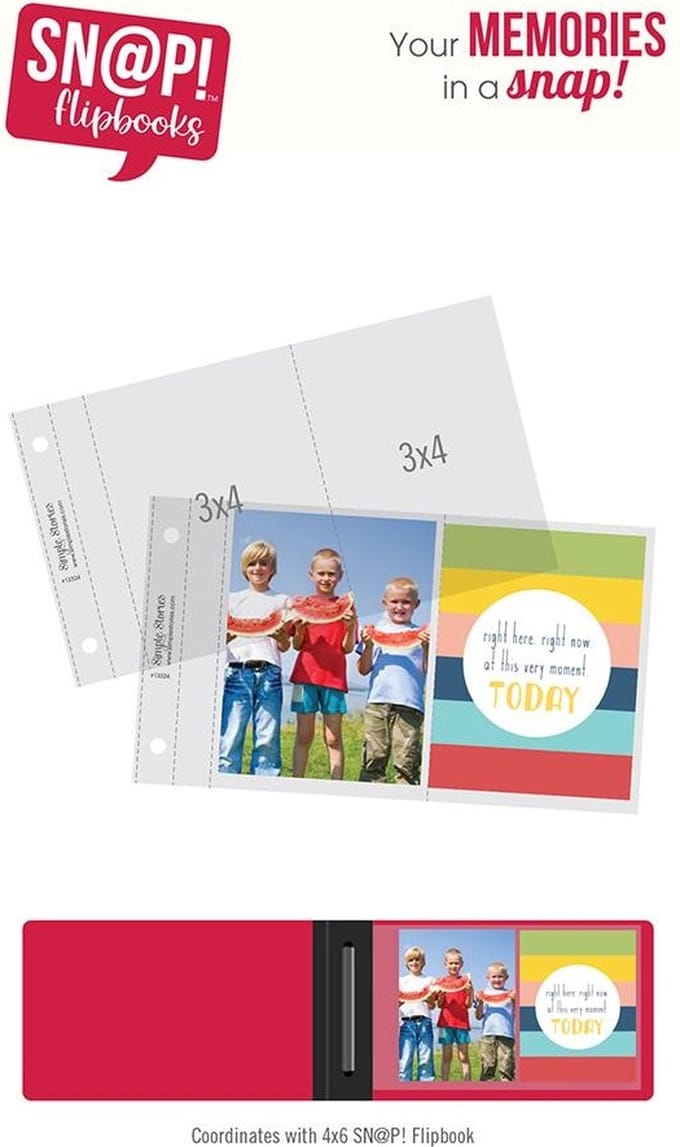 Simple Stories SN@P! Flipbook Page Refills 3x4 Inch (13324)