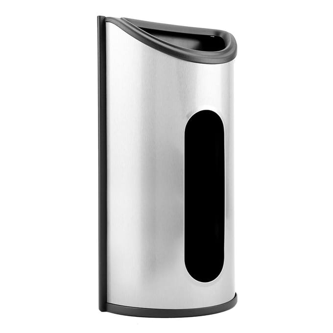 Roestvrij Staal Keuken Plastic Zak Opberg Dispenser Houder Organizer white