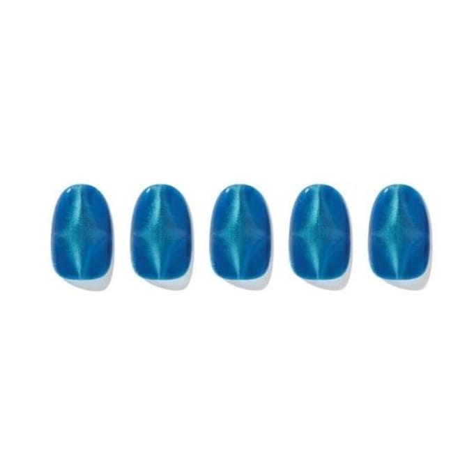 Edgeu, Perfect Gel Nail Wraps, Aimant Trou Bleu ENA 444, Lot de 19 white
