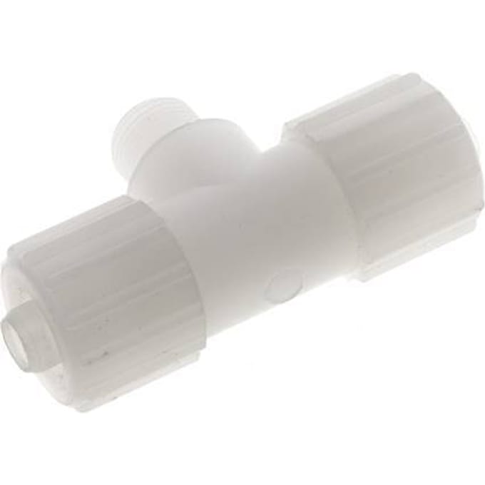 15x9mm & G3/8'' PVDF T-stuk Knelfitting Buitendraad 10bar Kunststof en Polyamide