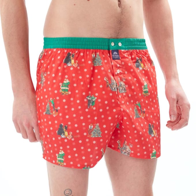 McAlson Boxershort Christmas Red Kerst M - Giftbox
