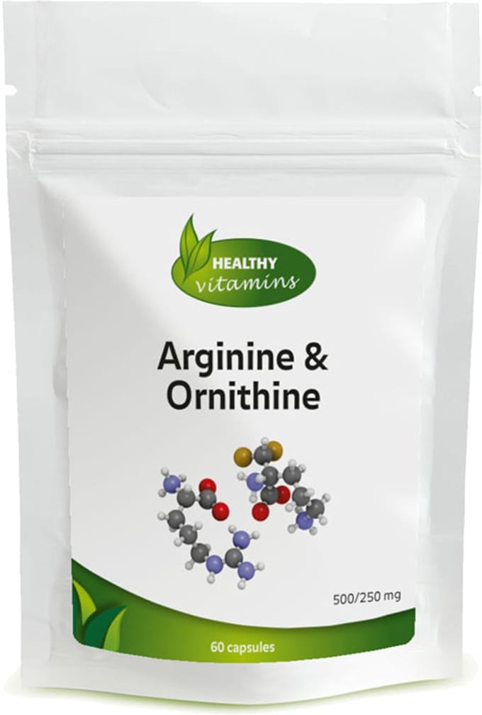 Arginine-Ornithine -  60 capsules - 500 mg/250 mg