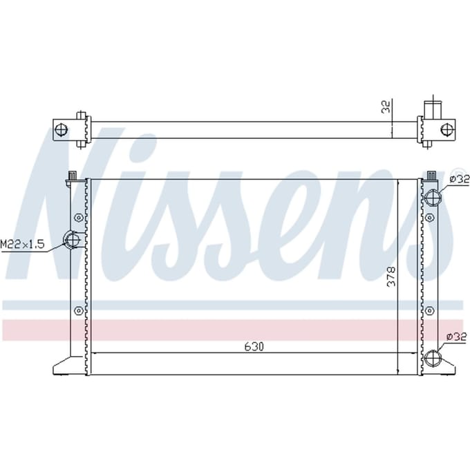 Radiator, motorkoeling NISSENS 65266