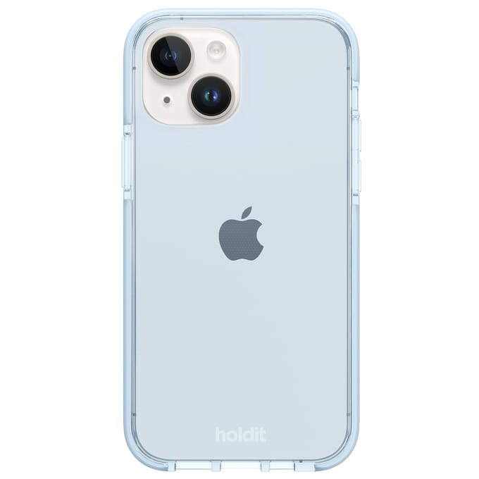 Holdit Seethru Case voor de Apple iPhone 15 - Mineral Blue